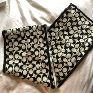 Coach Reversible Wool Scarf